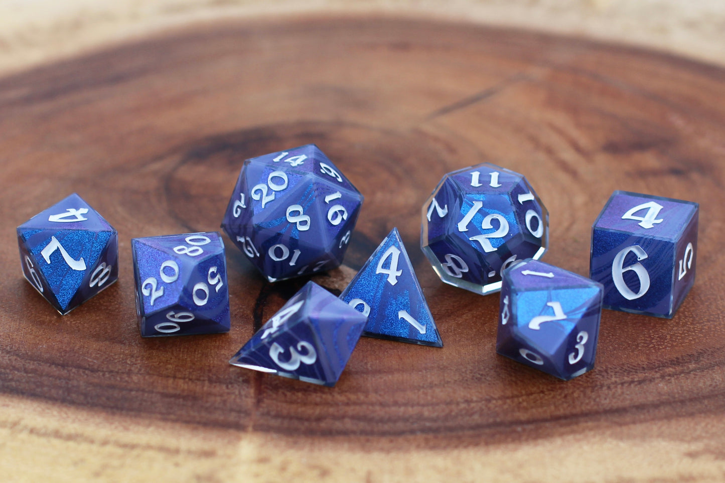 “Purple Marble” RPG Dice Set