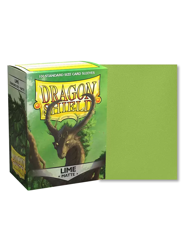 Dragon Shield: 100 Matte Sleeves (Lime)